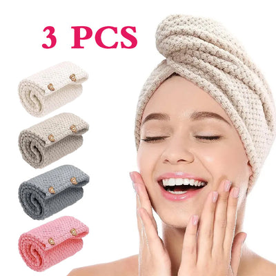 Toalla Secadora de Cabello Coral Piña - Absorbente Rápida - Image 2