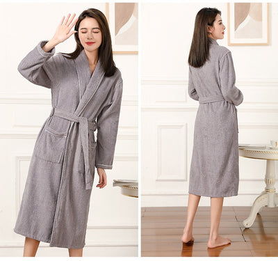 Bata de Toalla Absorbente Unisex - Pijama Cómodo para Hombre y Mujer - Image 37