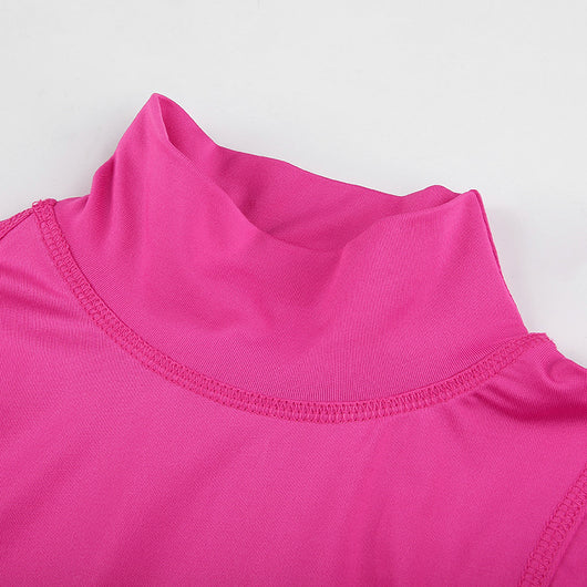 Body Cuello Alto Ajustado con Detalle de Letras - Image 21