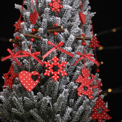 Adorno Navideño de Madera con Lunares Creativos - Image 18