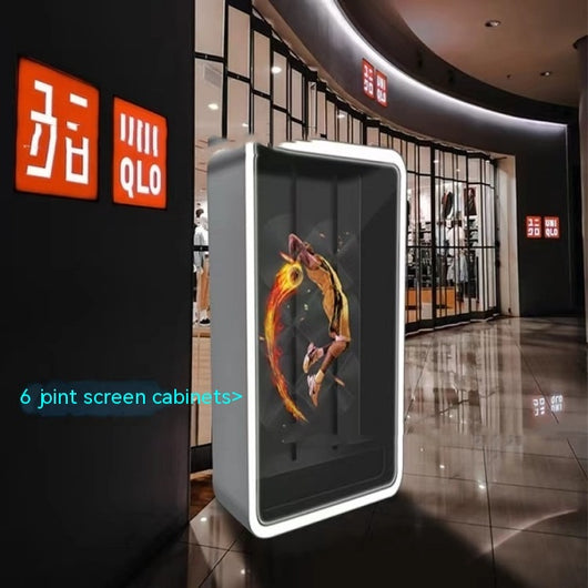 Pantalla Holográfica 3D de 60cm con Soporte de Piso - Publicidad en Movimiento