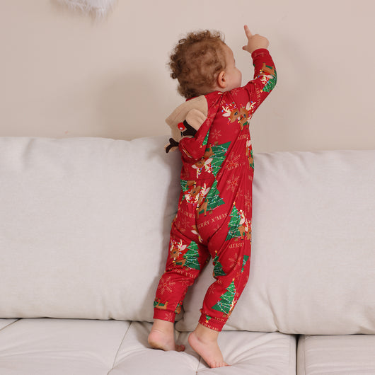 Conjunto Navideño Familiar de Pantalones Largos para Niños y Niñas - Image 26