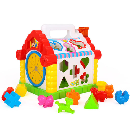 Mesa de Juegos Interactiva Infantil con Bloques y Puzzles - Image 7