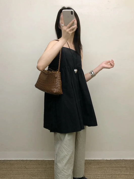 Bolso Tejido de Cuero Auténtico para Mujer - Bandolera Minimalista - Image 27