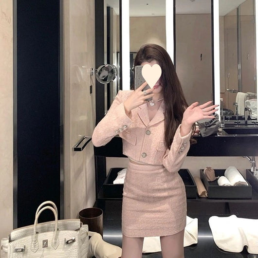 Traje Sastre Falda Cintura Alta en Tweed - Image 4