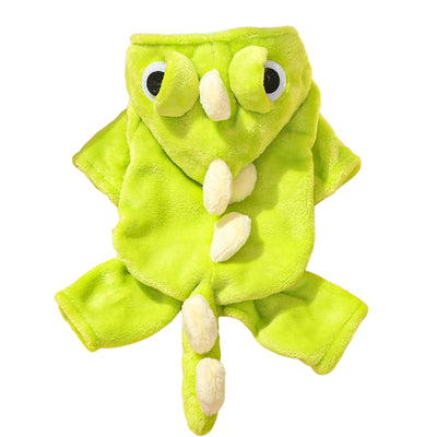 Disfraz de Dinosaurio para Perros Pequeños - Abrigo Polar Invierno con 4 Patas - Image 11