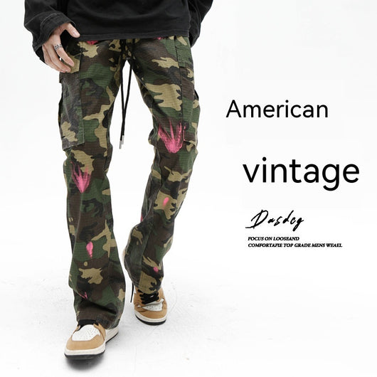 Pantalones Cargo Camuflaje Street Leisure para Hombre - Image 3