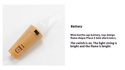 Luz LED Decorativa para Botellas - Tapón con Efecto Destello - Image 17