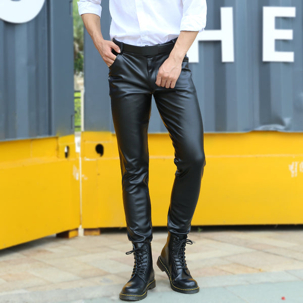 Pantalones de Cashmira Elásticos Ajustados para Hombre Talla Grande