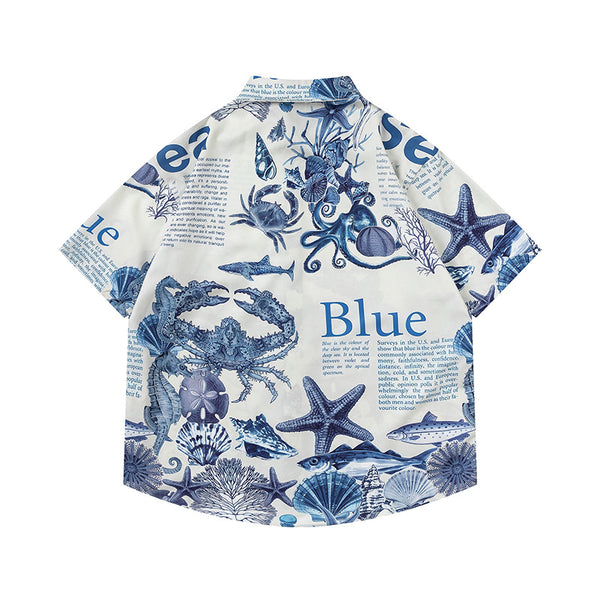 Playera Estampada Mundo Submarino para Hombre
