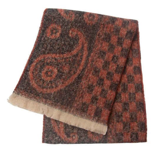 Bufanda Cuello Cálido Estampado Paisley Jacquard Unisex - Image 29