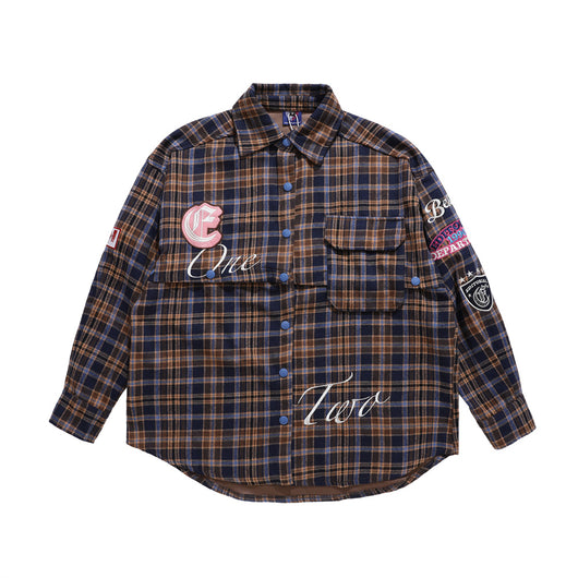 Camisa Abrigo Cuadros de Manga Larga - Image 10