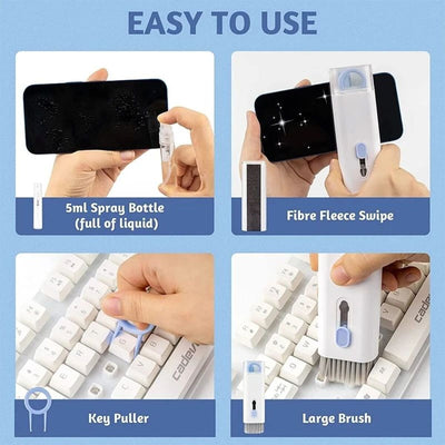 Kit Completo 7 en 1 para Limpiar Teclado, Auriculares y Computadora - Image 3