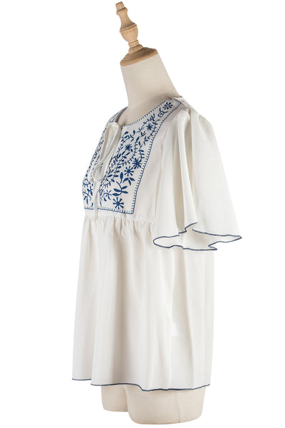 Camiseta Blanca Estampada de Talle Alto para Mujer - Image 16