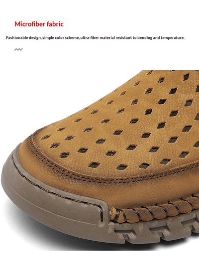 Zapatos Casuales de Cuero Transpirables con Costuras Reforzadas Talla Grande - Image 14