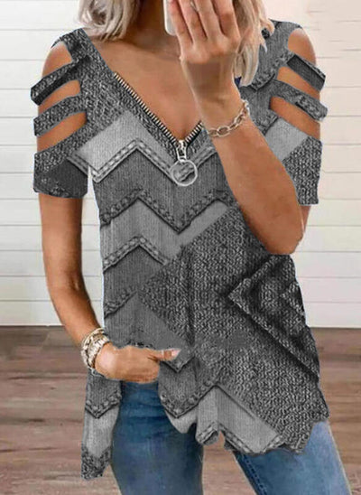 Blusa Casual para Mujer con Hombros Descubiertos y Cuello en V - Image 8