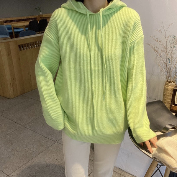 Suéter Hoodie Oversize Colores Vibrantes Primavera