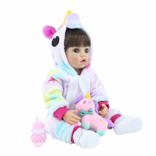 Muñeca Bebé Reborn de 55 cm Impermeable para Baño - Image 11