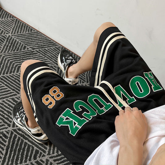 Shorts Bordados con Letras para Hombre - Diseño Versátil y Moderno - Image 2