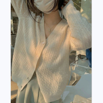 Cardigan Tejido V-Cuello Suave para Mujer - Lana Premium - Image 6