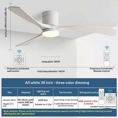 Ventilador de Techo con Luz Integrada Moderno y Minimalista - Image 2