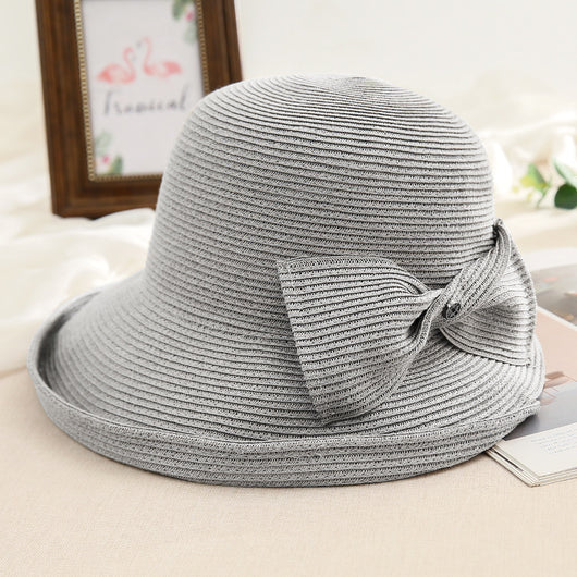 Sombrero de Paja Plegable para Mujer - Versátil y Elegante - Image 4
