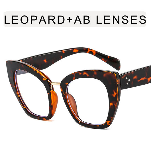 Gafas Cat Eye Grandes con Filtro Azul y Espejo Plano - Image 10