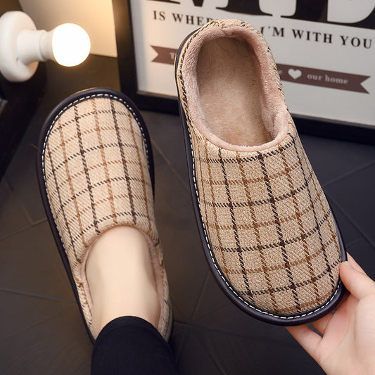 Pantuflas de Algodón con Plataforma y Bolsa de Almacenamiento