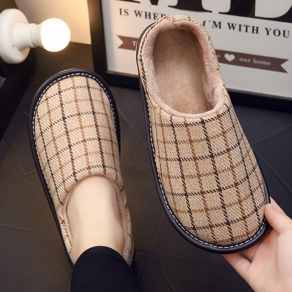 Pantuflas de Algodón con Plataforma y Bolsa de Almacenamiento