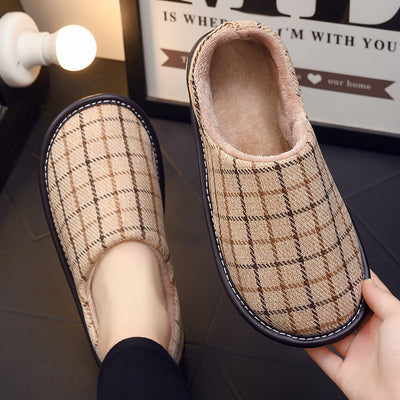 Pantuflas de Algodón con Plataforma y Bolsa de Almacenamiento