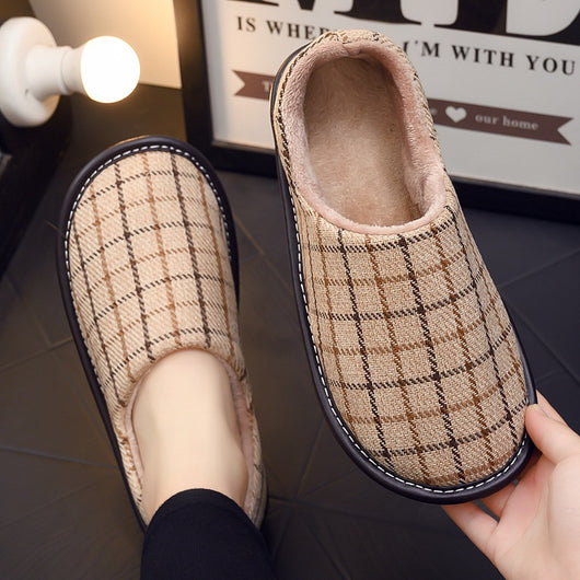 Pantuflas de Algodón con Plataforma y Bolsa de Almacenamiento