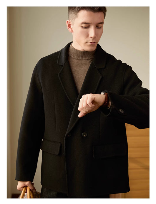 Abrigo de Lana Reversible para Hombre - Elegancia Ejecutiva - Image 15