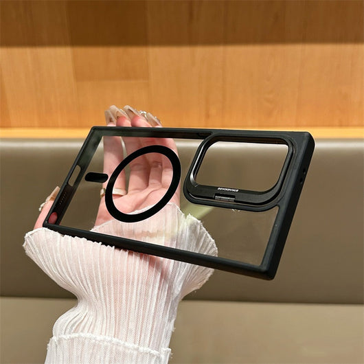 Funda Protectora Magnética con Soporte para Lentes - Transparente - Image 7