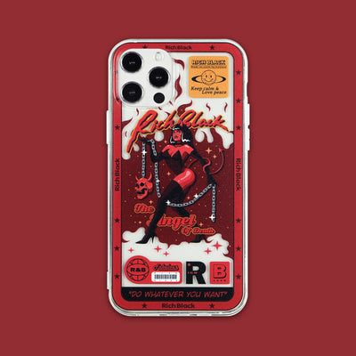 Funda Transparente para Teléfono Ángel Meteoro Calavera - Image 6