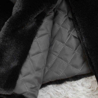 Abrigo Largo de Cashmere y Algodón con Detalles de Pelaje para Mujer - Image 21