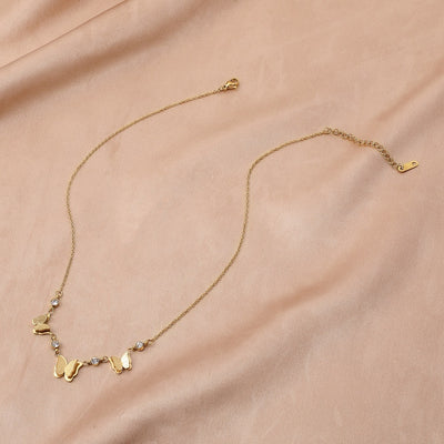 Cadena de Clavícula de Acero Titanio Lujo Minimalista - Image 11