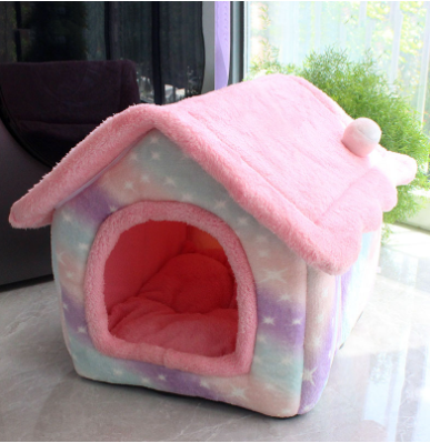 Casa Plegable para Perros y Gatos - Cama Térmica Desmontable Tipo Villa - Image 29