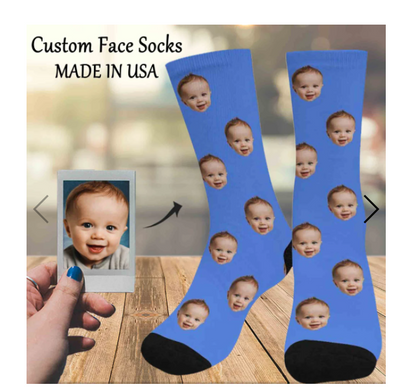 Calcetines Personalizados con Foto y Mapa Tubular - Image 16