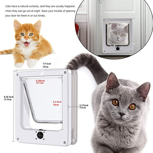 Puerta para Gatos y Perros con Cierre Magnético y Bloqueo Rotatorio - Image 24