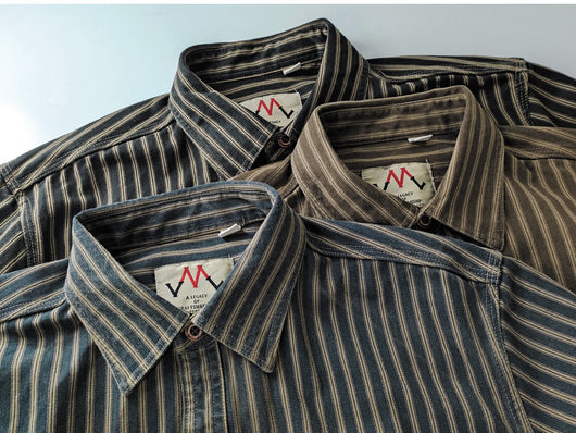 Camisa Casual de Algodón Vintage con Lavado Pesado para Hombre - Image 11