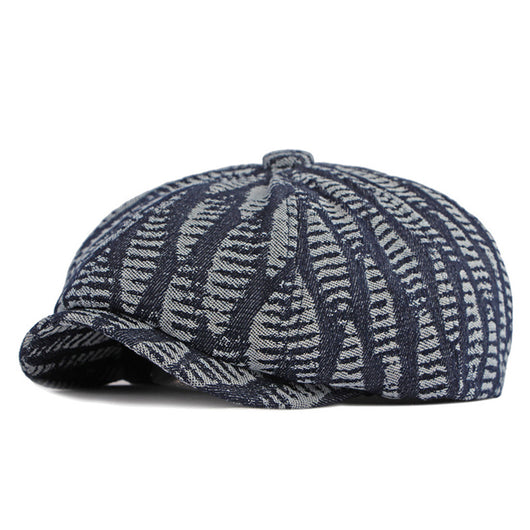 Boina Octagonal Denim Lavado Primavera Otoño - Image 16