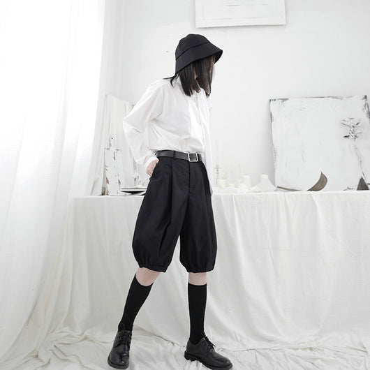 Shorts Oscuros con Puños Elásticos - Image 8