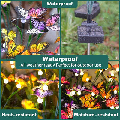 Lámpara Solar Decorativa de Jardín con Diseño de Mariposa - Image 2