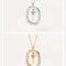 Women's Light Luxury Alphabet Sterling Plateado Collarbone Necklace Y Dorado