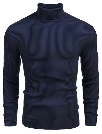 Suéter Slim Fit Cuello Alto para Hombre - Otoño e Invierno - Image 23