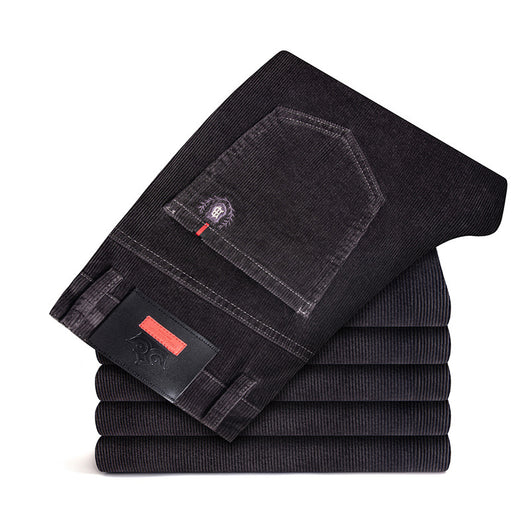 Pantalones Rectos de Felpa para Hombre - Abrigo Otoñal Plus - Image 5