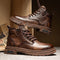 Botas de Trabajo Retro Estilo Británico para Hombre
