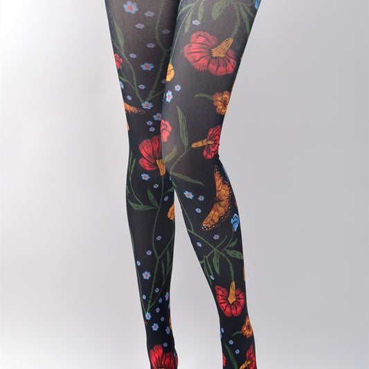 Medias de Moda Jacquard Terciopelo para Mujer - Image 2