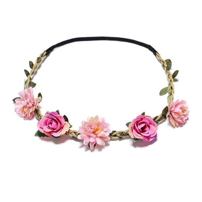 Diadema Floral Gesang Rosa Pequeña - Image 8