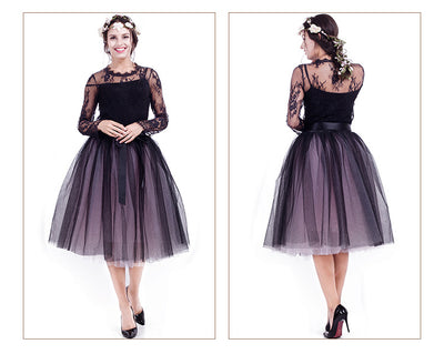 Falda Tutú Bicolor Elegante con Velo - Image 10